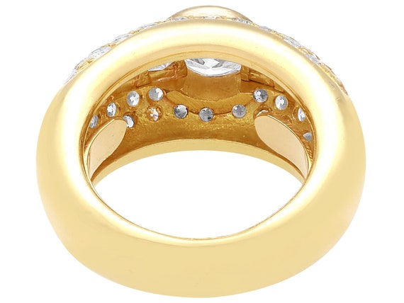 Vintage 3.98ct Diamond and 18ct Yellow Gold Ring - image 4