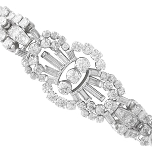 Antique 10.99ct Diamond Bracelet in Platinum Circa 1930