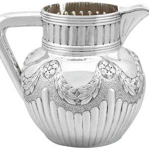 Antique Victorian Sterling Silver Water Jug