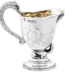 Sterling Silver Cream Jug by John Hunt & Robert Roskell - Antique Victorian
