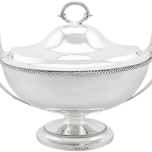 Sterling Silver Soup Tureen by Paul Storr - Adams Style - Antique