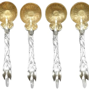 Antique Victorian Sterling Silver Salt Spoons