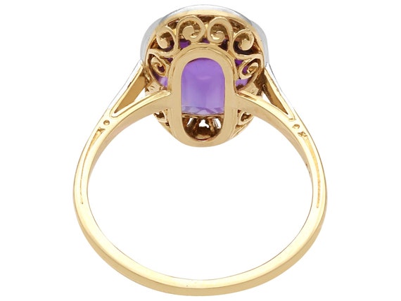 3.88ct Amethyst and Diamond, 14ct Yellow Gold and… - image 4