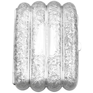 Sterling Silver Cigar / Cheroot Case - Antique Victorian (1894)