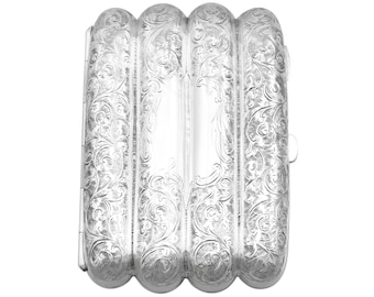 Sterling Silver Cigar / Cheroot Case - Antique Victorian (1894)