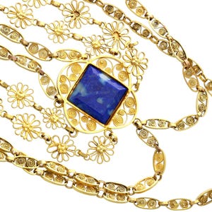 Lapis Lazuli Necklace detail