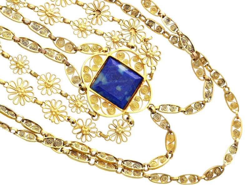Lapis Lazuli Necklace detail