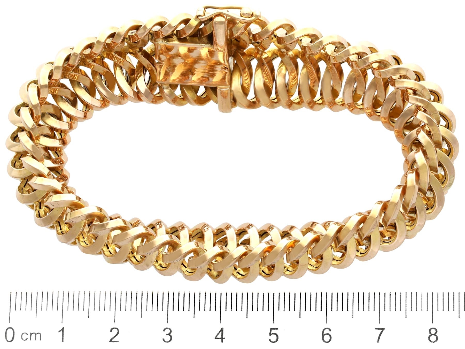VINTAGE TIFFANY & CO. 18K Gold Textured Knot Bracelet