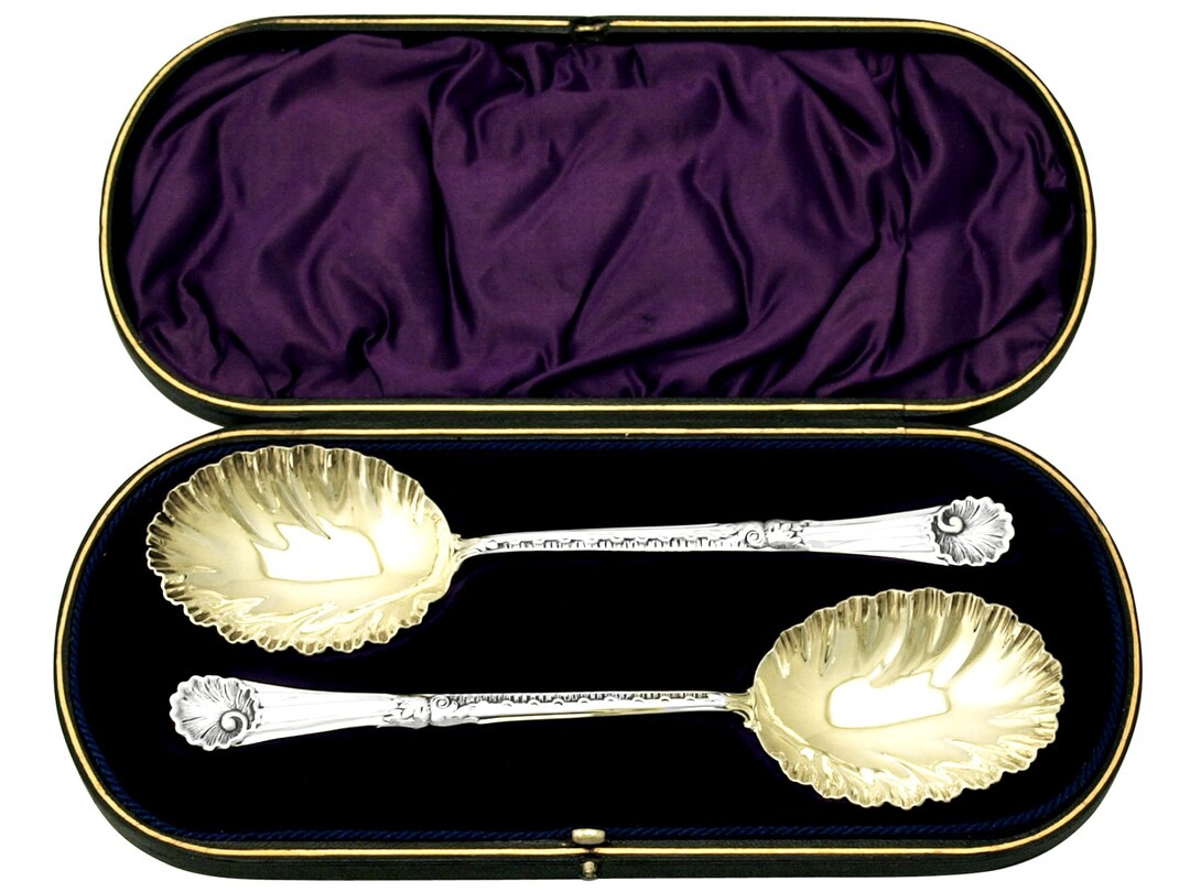 スターリングシルバー製フルーツスプーン - アンティーク
