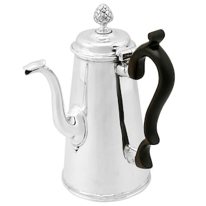 Antique Victorian Sterling Silver Coffee Pot