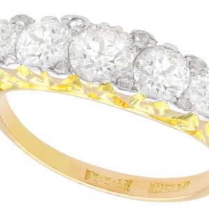 Antique Edwardian Ring with 1.83 Carat Diamond in 18k Yellow Gold Circa 1910