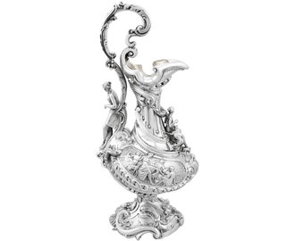 Sterling Silver Wine Ewer - Antique Victorian (1843)