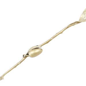 Sterling Silver Gilt Olive Straining Spoon by Gorham Manufacturing Company - Antique Circa 1880