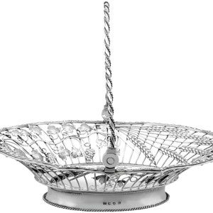 Cestino per torta/frutta in argento sterling - Antico Giorgio III (1767)