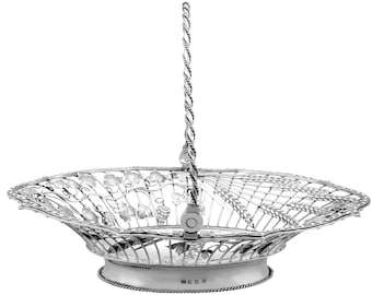 Sterling Silver Cake / Fruit Basket - Antique George III (1767)