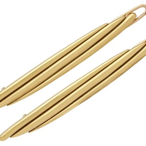 18 ct Yellow Gold Hair Clips by Cartier - Vintage 1978