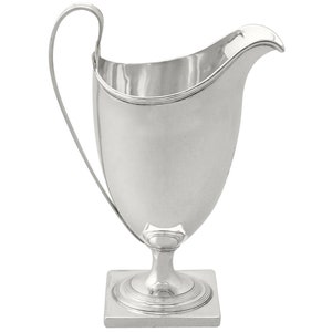 Sterling Silver Cream Jug - Antique George III (1796)