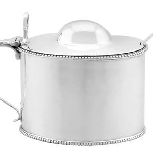 Antique George III Newcastle Sterling Silver Mustard Pot (1798)