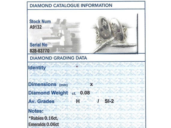 Antique 14k Yellow Gold Cufflinks: Ruby, Emerald … - image 6