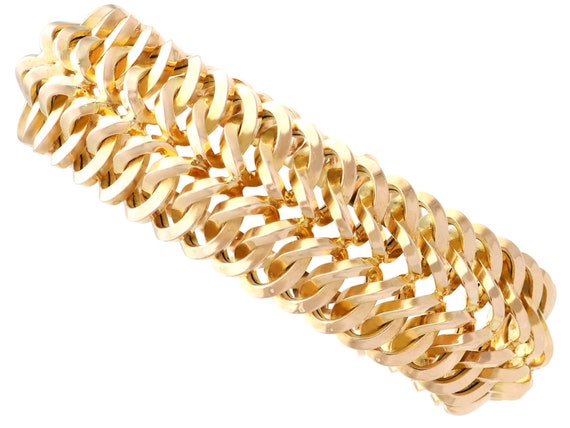 VINTAGE TIFFANY & CO. 18K Gold Textured Knot Bracelet
