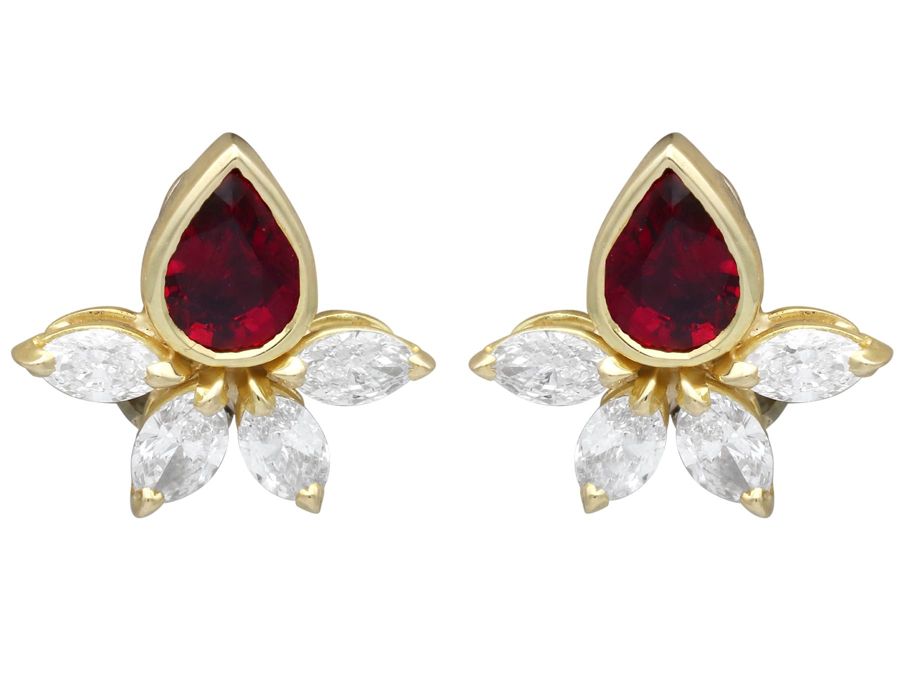 Ruby stud earrings by hotsell bluestone