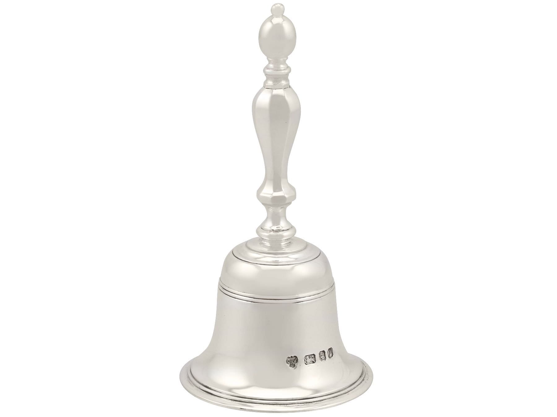 Vintage Sterling Silver Table Bell - Etsy