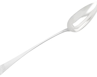 Srebrna łyżka do sosu w stylu staroangielskim – antyczny Jerzy III