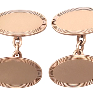 Cufflinks in 9 ct Rose Gold - Antique 1899