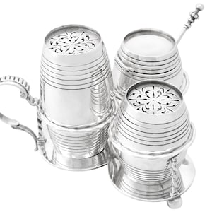 Sterling Silver Cruet Set - Antique Victorian (1864)