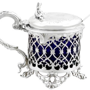 Antique Victorian Sterling Silver Mustard Pot (1841)