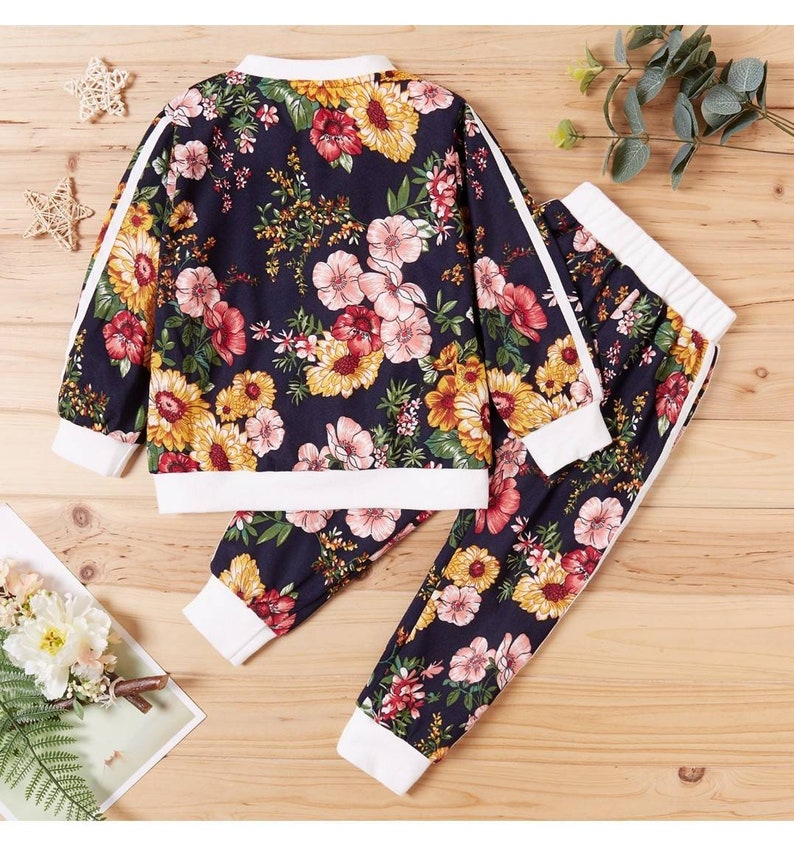 Floral Tracksuit Jacket and Pants.