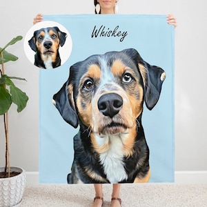 Custom Dog Blanket Pet Blanket Made from your Photo Dog image 7