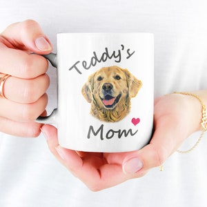 Custom Dog Mug, Dog Mom Coffee Mug, Personalized Pet Mug, Dog Dad Mug, Made from your Photo, 11oz, Dog Lover Gifts, Dog Memorial Gift