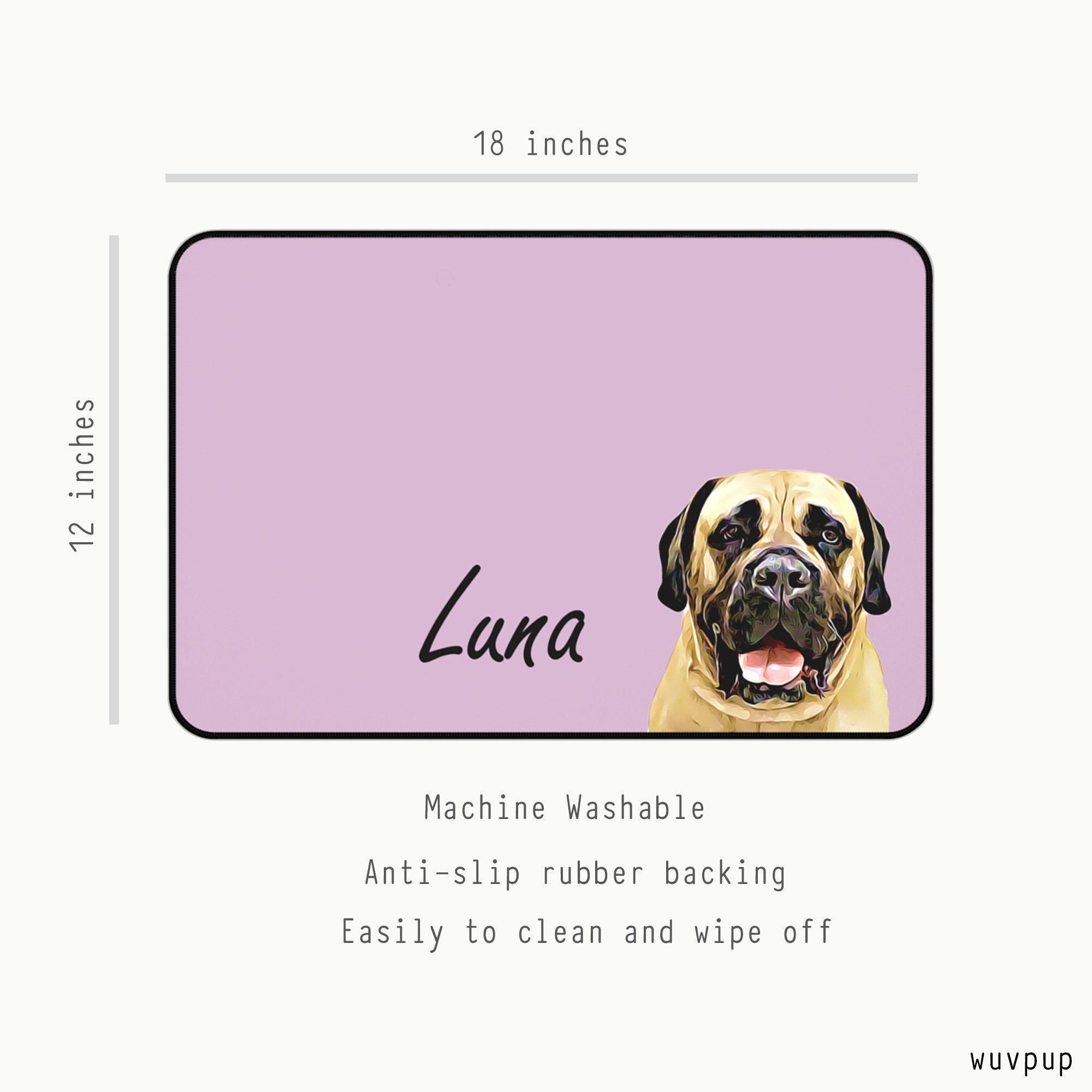 Personalized Dog Mats Using Pet Photo Name Personalized Dog Etsy