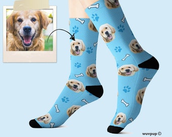 Funny Dog Gifts, Custom Dog Socks, Made from your Photo, Dog Lover Gifts, Dog Mom Gift, Funny Pet Gifts
