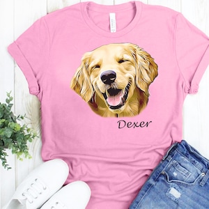 Custom Pet Shirt - Made from Photo - Personalized Dog Shirt - Custom Dog T Shirt - Custom Cat Shirt - Dog Mom Gift - Dog Lover Gift