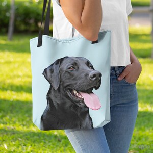 Custom Dog Bag - Pet Tote Bag - Dog Portrait Personalized Tote Bag - Custom Cat Bag - Custom Pet Bag - Dog Mom Gift