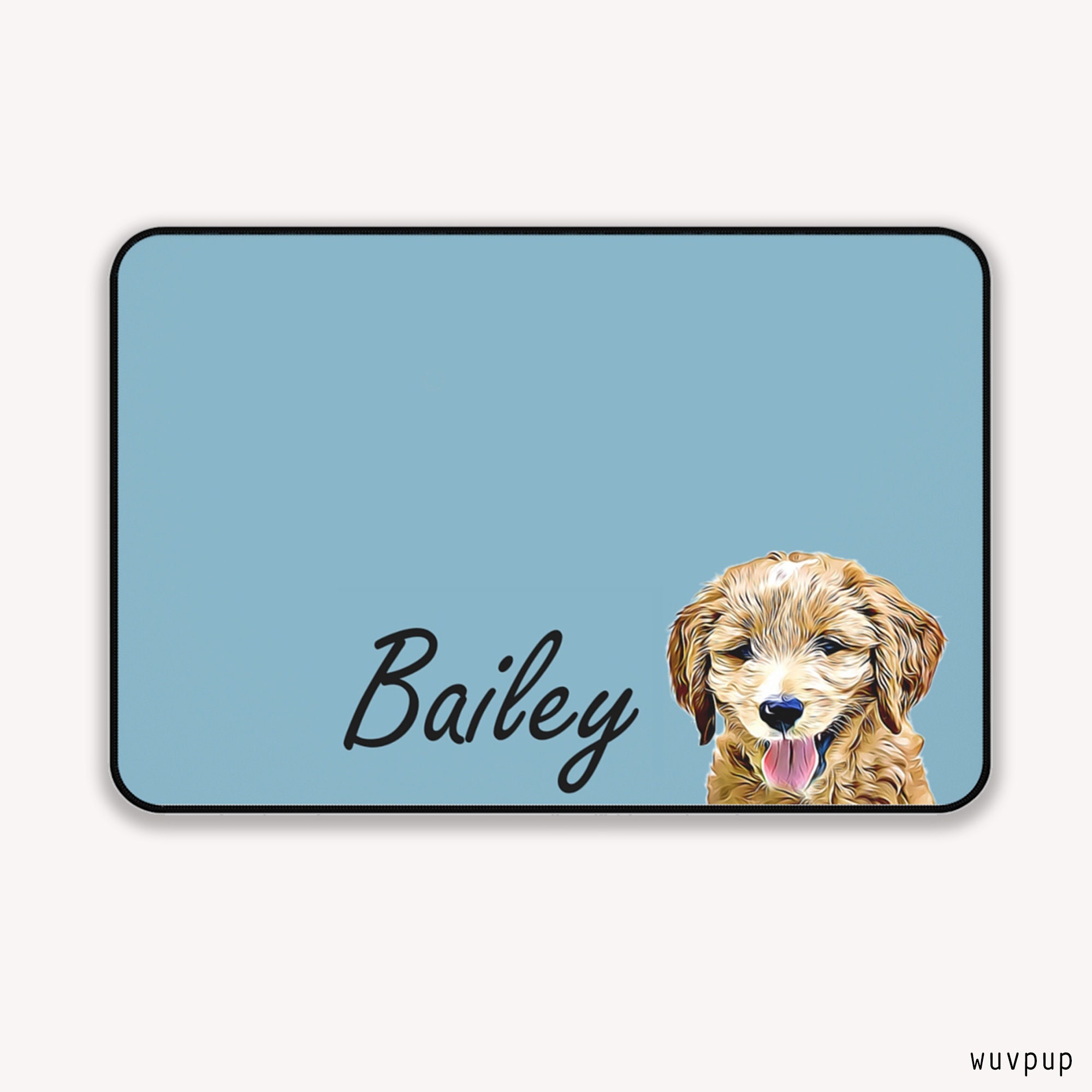 Personalized Dog Mats Using Pet Photo Name Personalized Dog Etsy