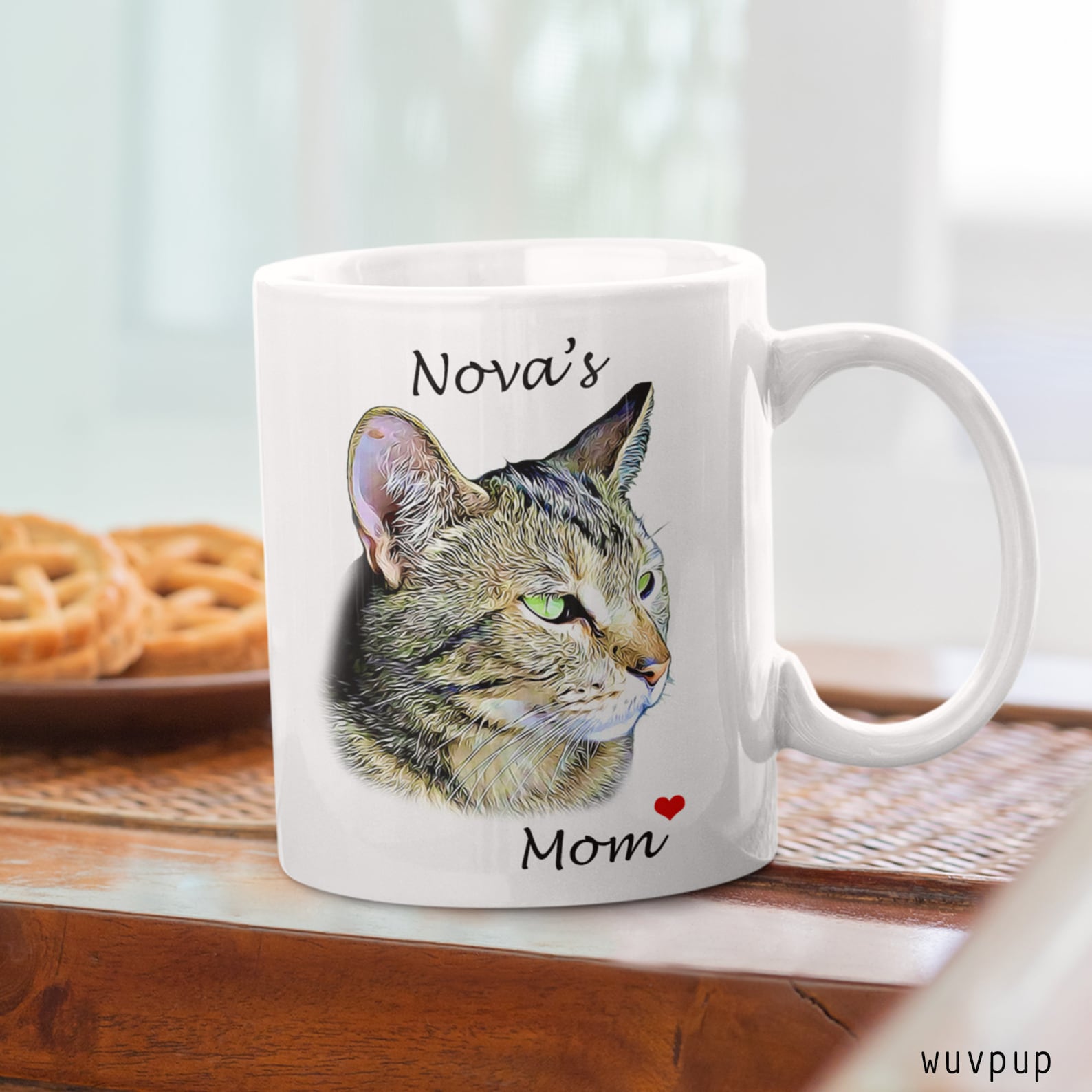 Custom Cat Mug Personalized Cat Mug With Photo & Name Etsy UK