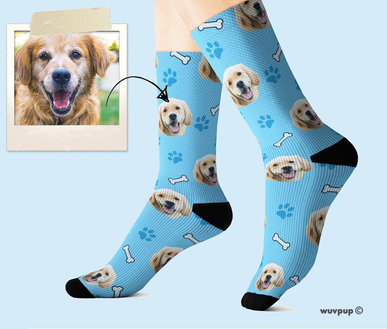 Custom Dog Socks Pet Socks Personalized Pet Socks Made From Etsy