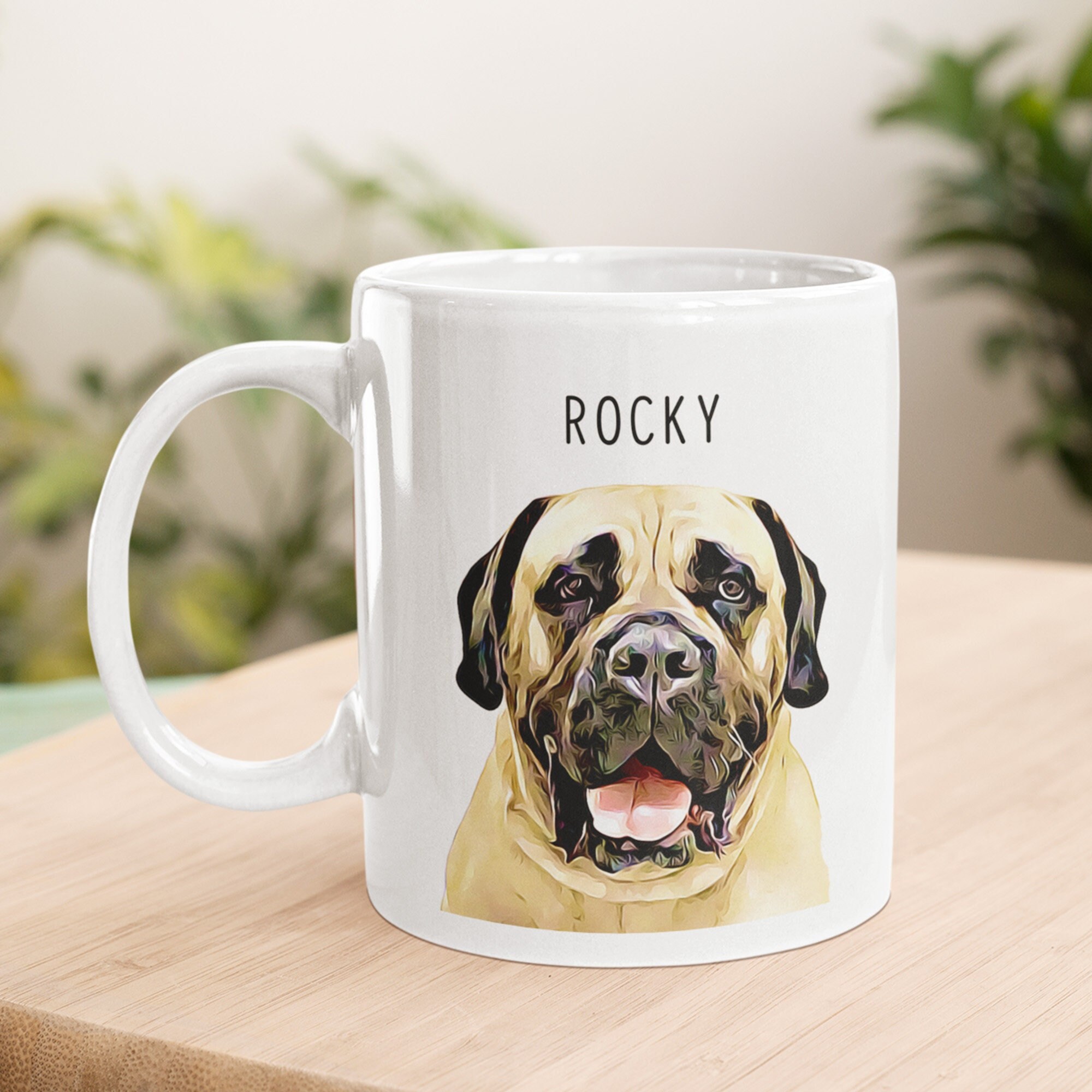 etsy personalized dog mug