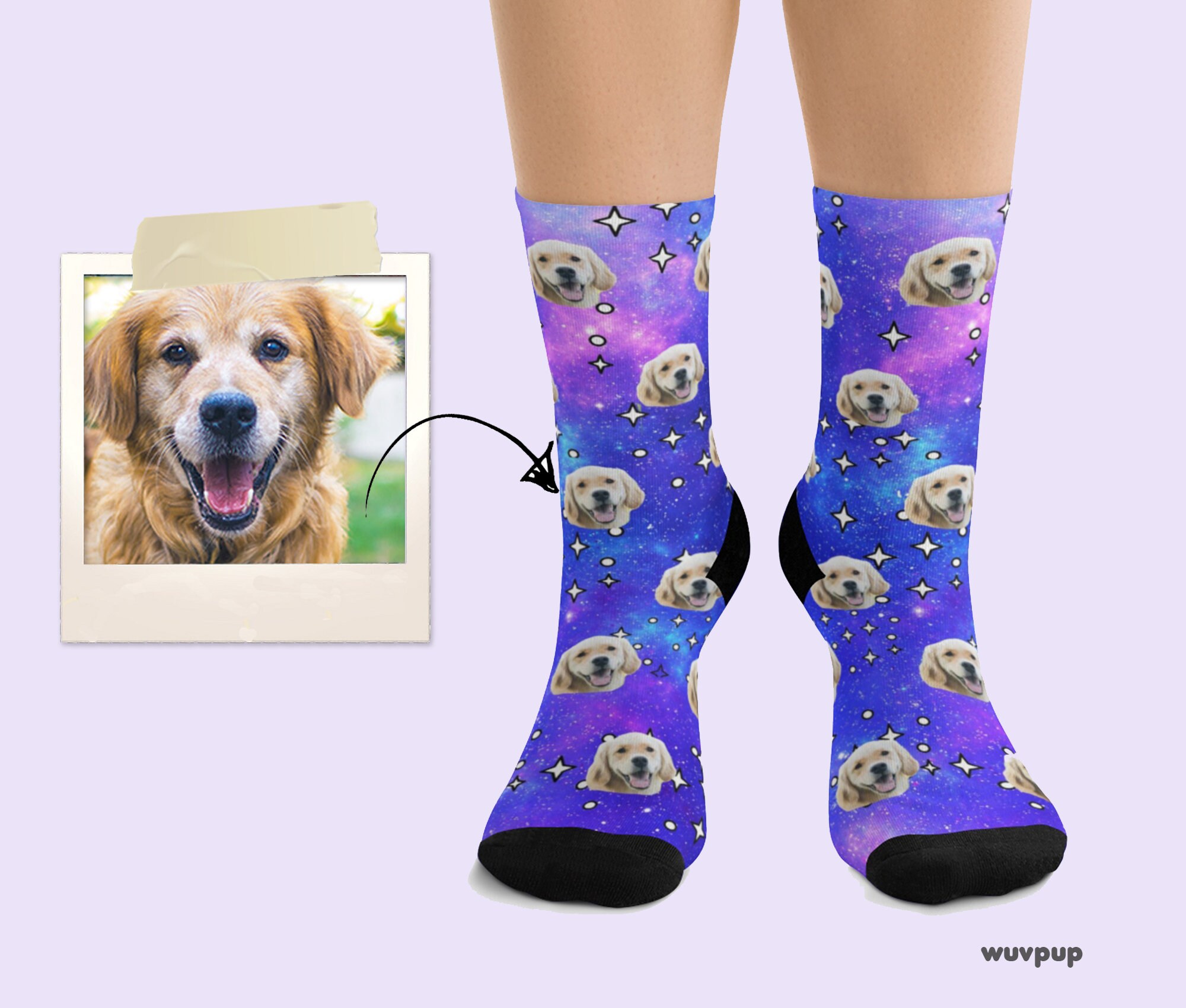 etsy custom dog socks