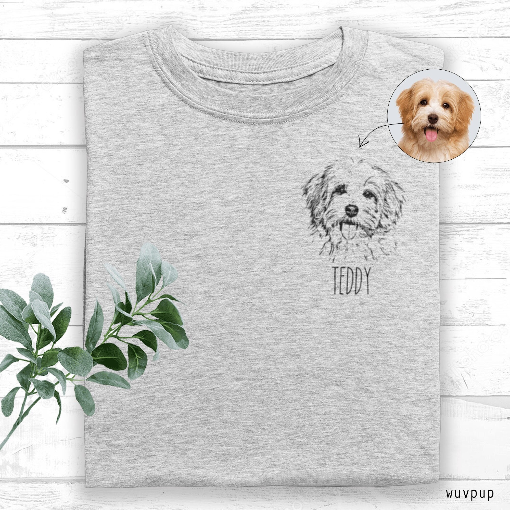 Print dogs face on shirt Clearance