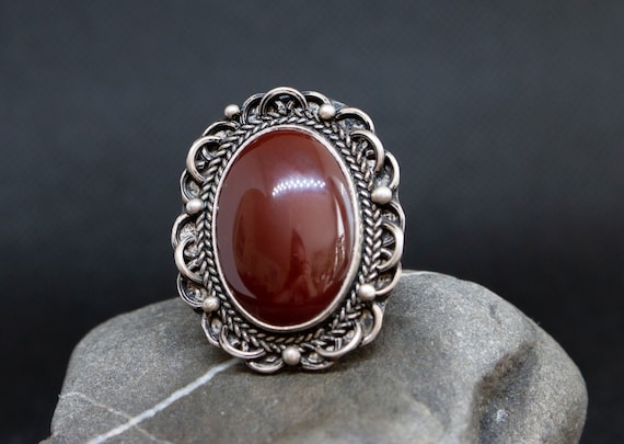 Moroccan Jesper Silver Cocktail Ring