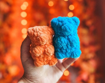Crocheted Gummy Bears (Keychain Option Available, Fidget, Squishy)