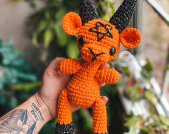 Baby Baphy - Standing - (Orange/Glitter Black)