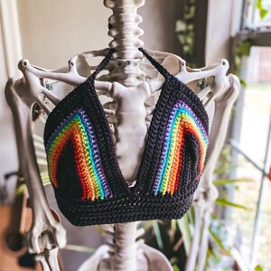 Pride Rainbow Crochet Top