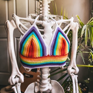 Pride Rainbow Crochet Top