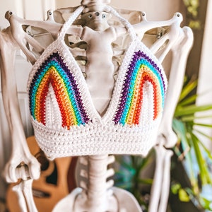Pride Rainbow Crochet Top
