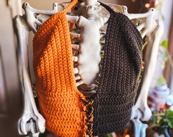 Two-Tone Crochet Bralette/Top - (M/L)